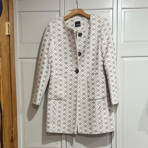 Taifun Geometric Cream Blazer